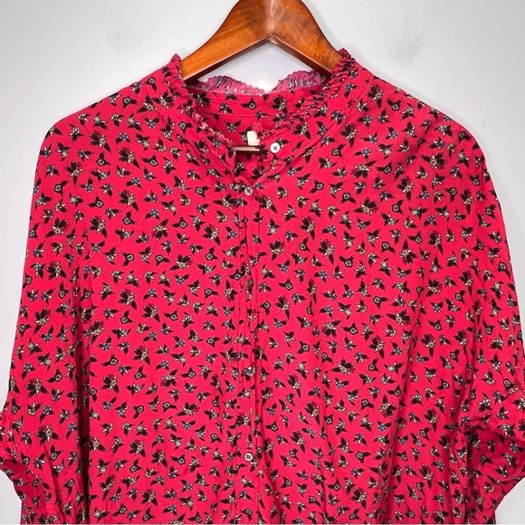 Zadig & Voltaire Tamis Liberty Floral-print Button-down Shirt Size Large - Picture 4 of 14